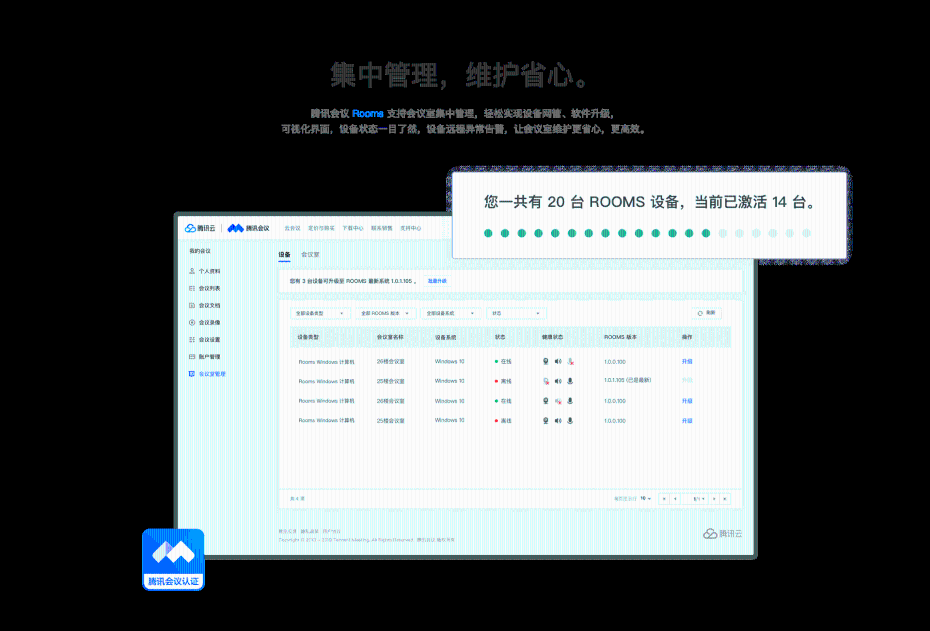 MAXHUB 智能會議平板 騰訊會議 Rooms 專款