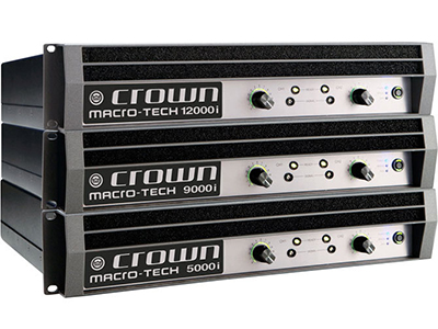 皇冠CROWN MACRO TECH i功率放大器 MA-5000i；Class-I (I-類) 削波電路專利，為無損耗功放提供更大的功率輸出