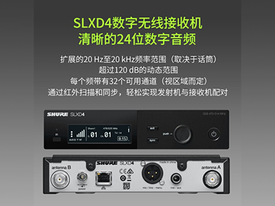 舒爾 SLXD24/SM58 數字無線話筒 舞臺演出會議麥克風