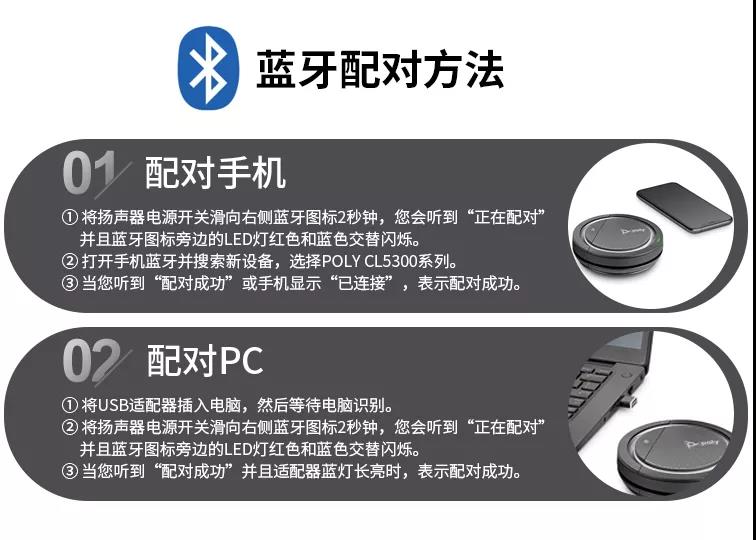 POLY CALISTO 5300，帶BT600藍(lán)牙適配器