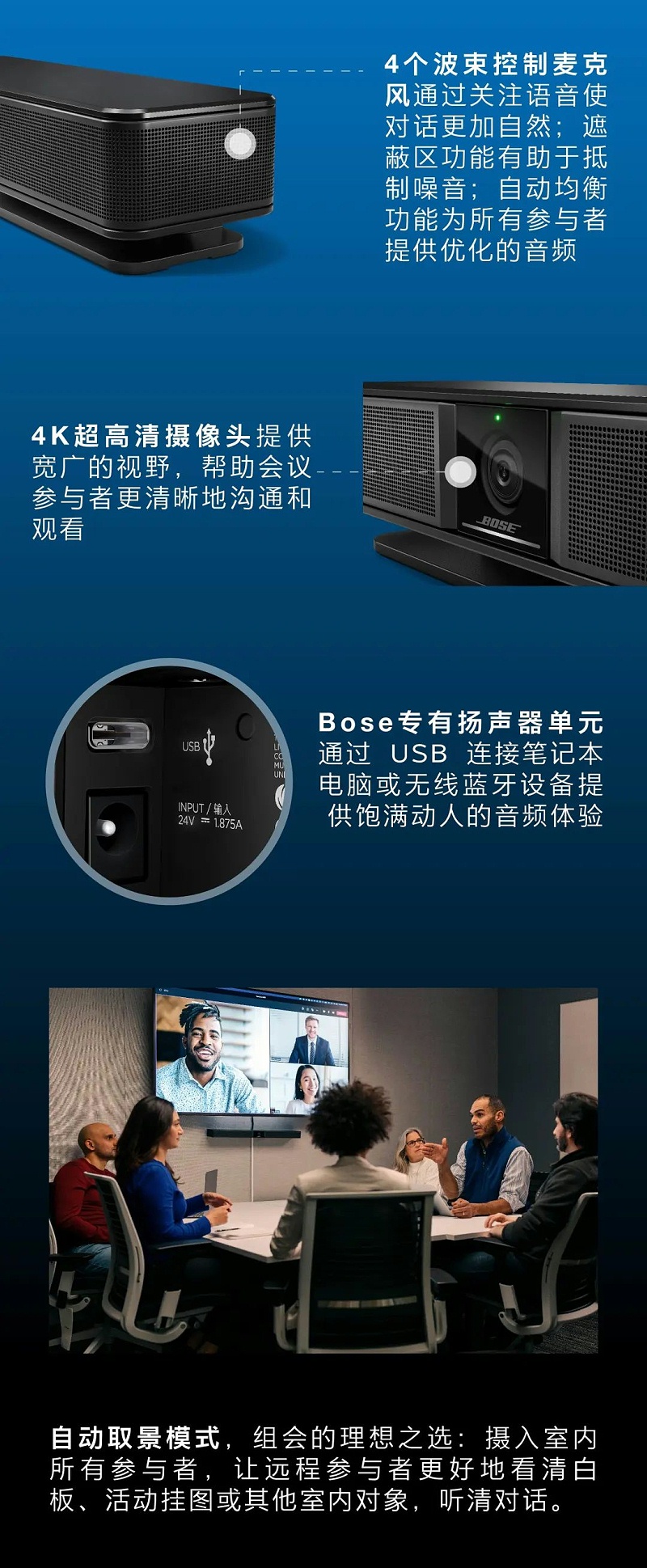 隆重推出 | Bose VideoBar VB-S 音視頻一體機(jī) 